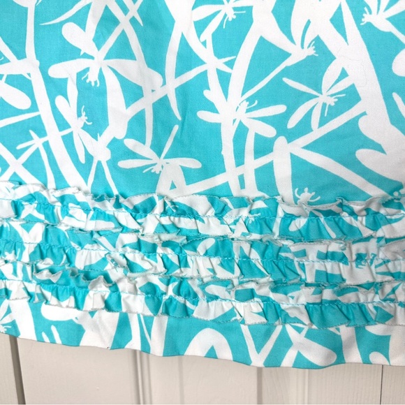 LILLY PULITZER Magnolia Skort Skirt Light My Fire Dragonfly Print Shorely Blue - Picture 5 of 12